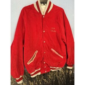Vintage Delong‎ Sportswear Corduroy USA Dixie Colonels Jacket XXL ST GEORGE Utah